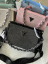 Fancy Rhinestones Embellished Handbag